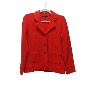 Harve Benard Ladies Long Sleeve Button Front Blazer